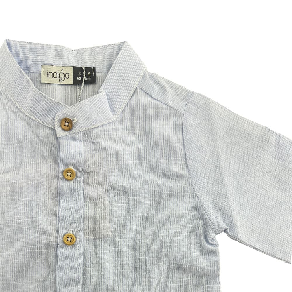 ست پیراهن و شورتک بندینک دار ایندیگو indigo5