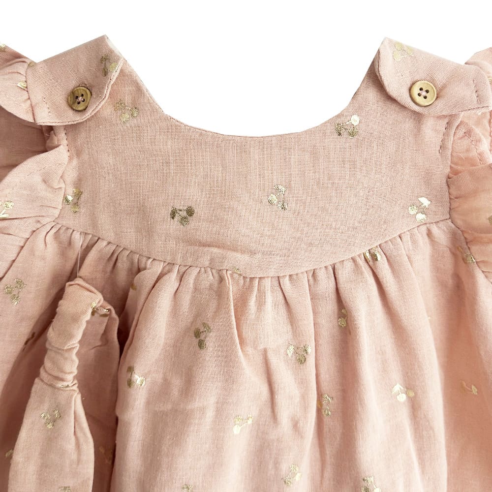 سارافون دخترانه هد دار طلاکوب ایندیگو indigo1