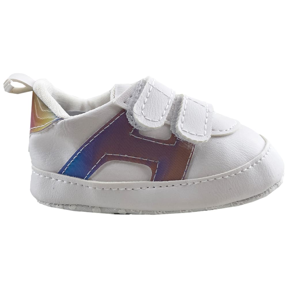 کفش نوزادی بند چسبی 7رنگ سفید baby Bee3