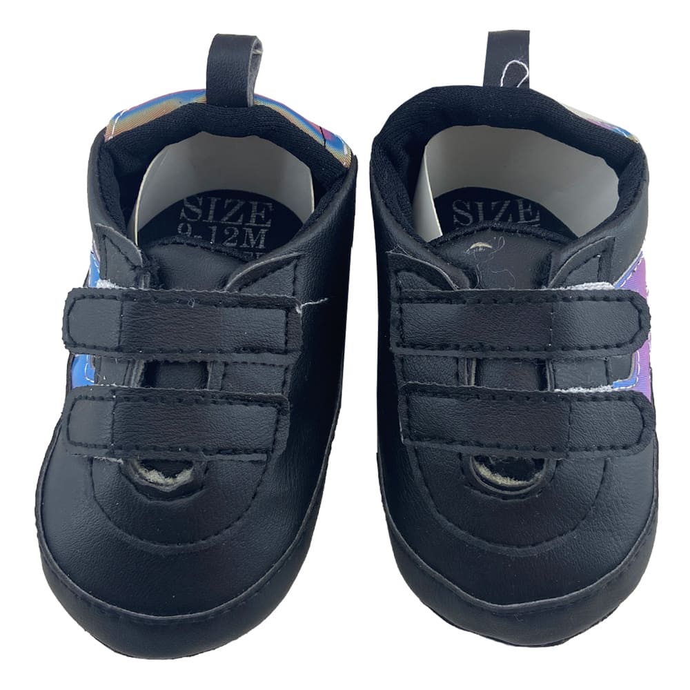 کفش نوزادی بند چسبی 7رنگ مشکی baby Bee2