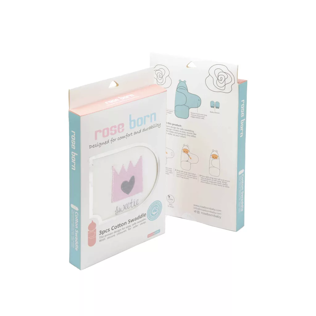 قنداق چسبی تمام چاپ رزبرن Rose Born