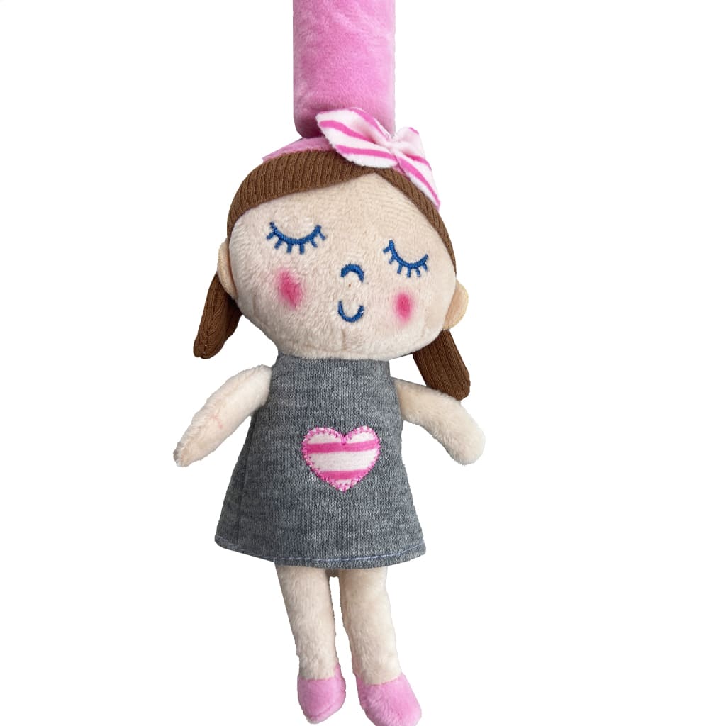 آویز کریر جغجغه ای عروسکی دختر Baby4Life1