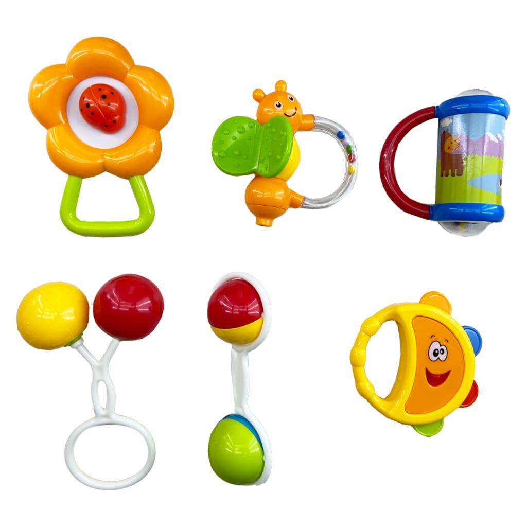 پک جغجغه عروسکی خرس کلاه دار Baby Toys1