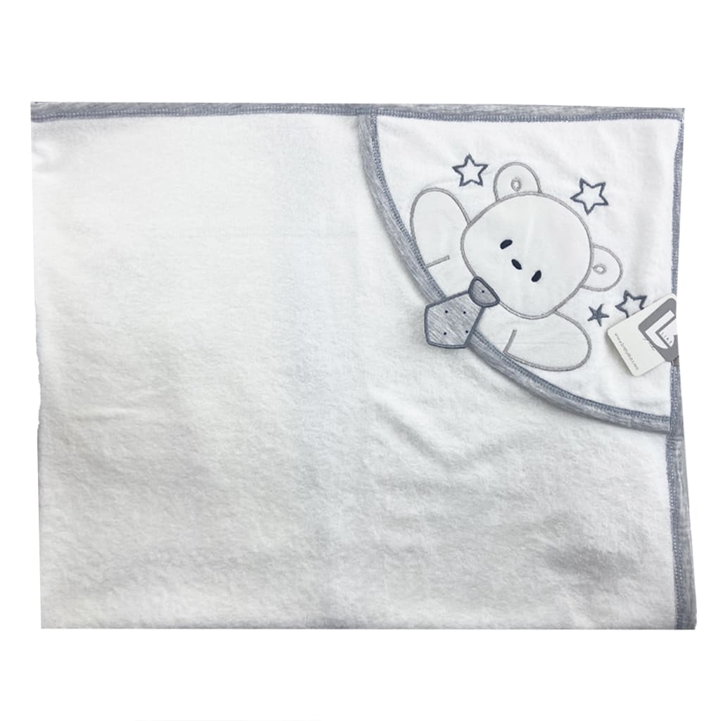 حوله چهارگوش کلاه دار طرح خرس و کراوات Baby like2