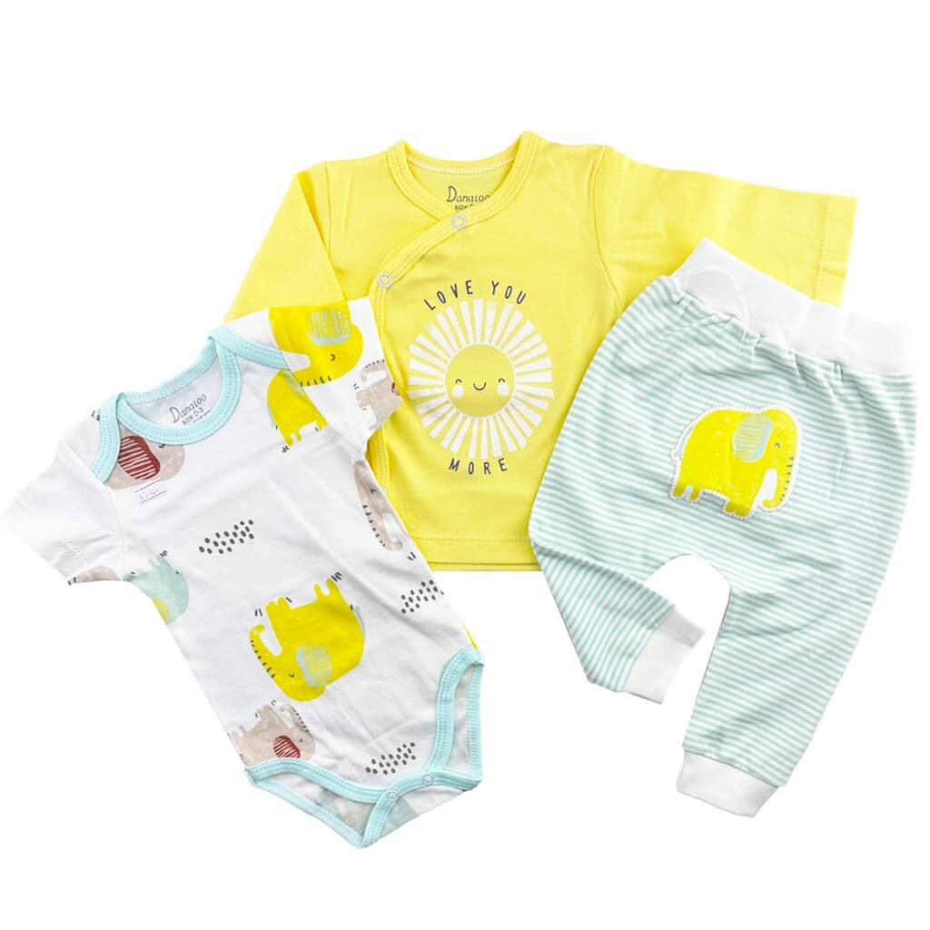 ست سه تکه نوزادی فیل راه راه دانالو Danaloo