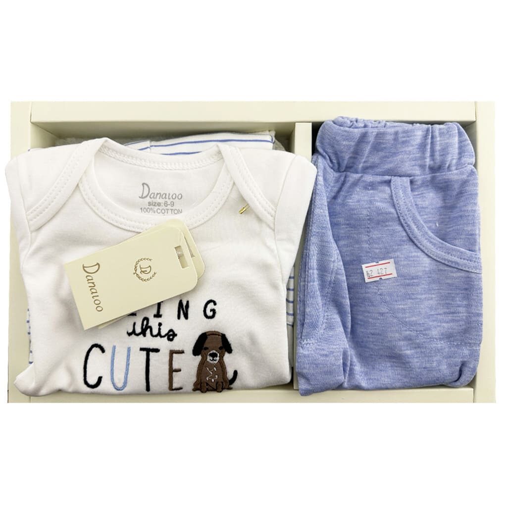 ست 5 تکه نوزادی Cute is Ruff سگ دانالو Danaloo1