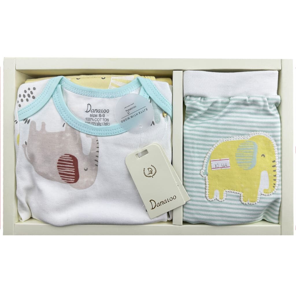 ست 5 تکه نوزادی فیل راه راه دانالو Danaloo4