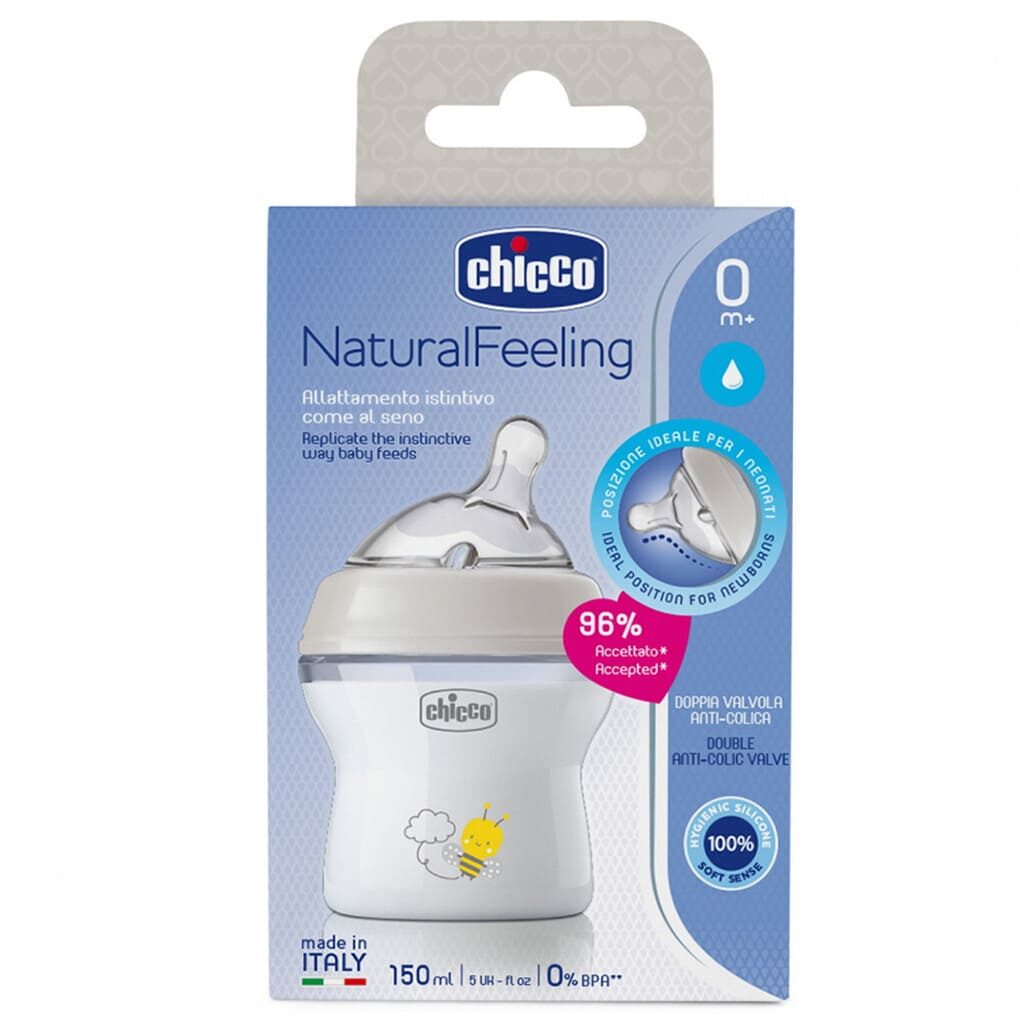 شیشه شیر نچرال 0+ ماه Step up زنبور چیکو Chicco2