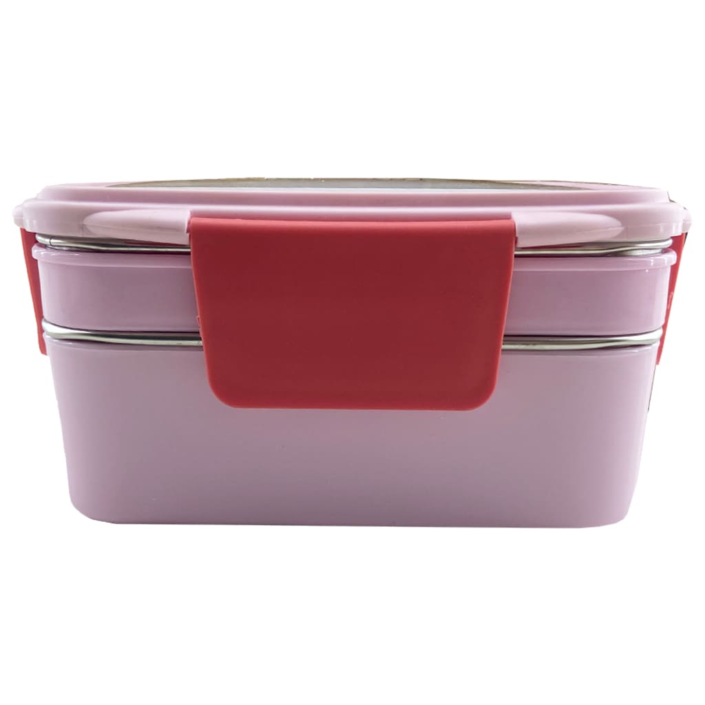 ظرف غذا (لانچ باکس) دو طبقه استیل خرس و گنجشک6