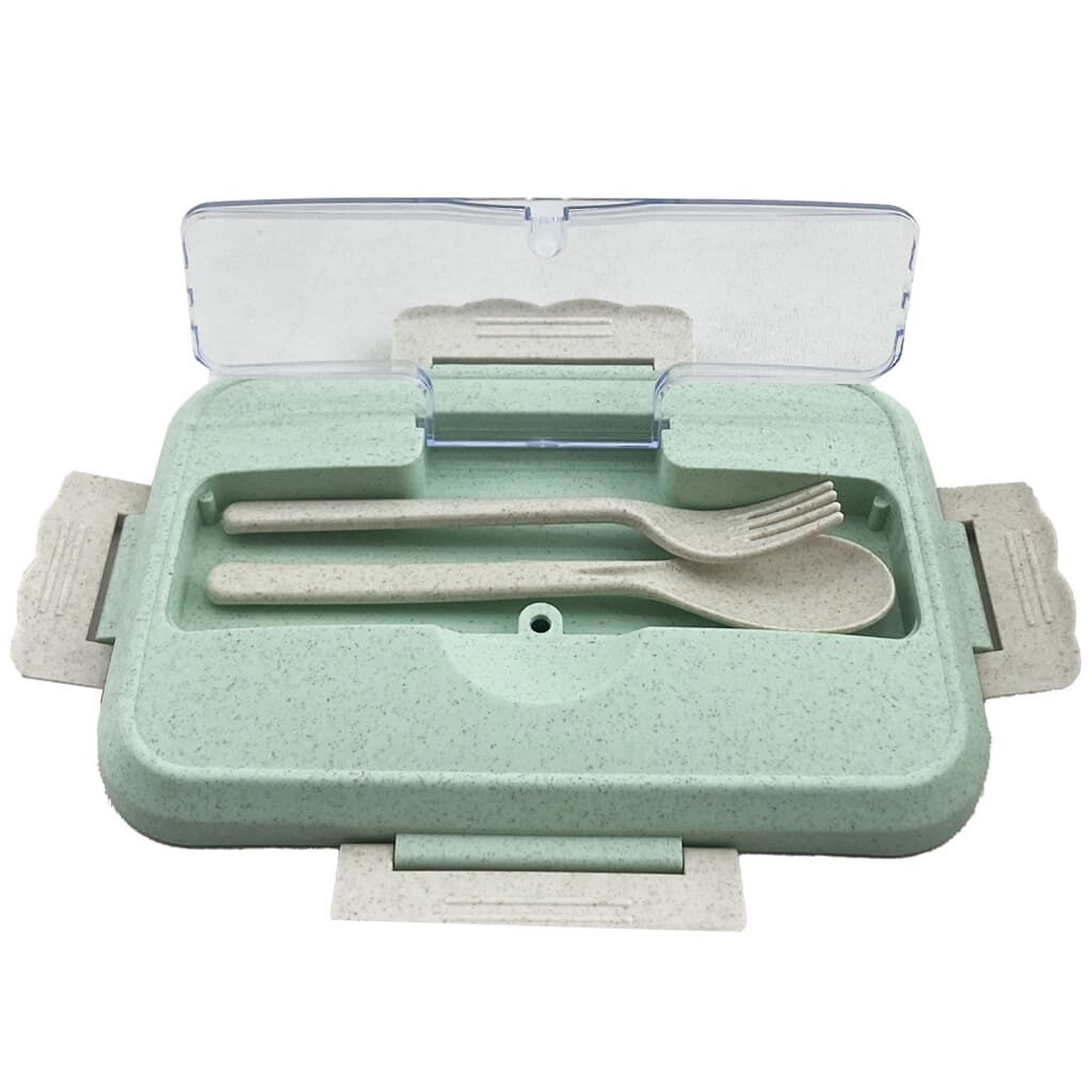 ظرف غذا و لانچ باکس دو طبقه مستطیلی بامبو1