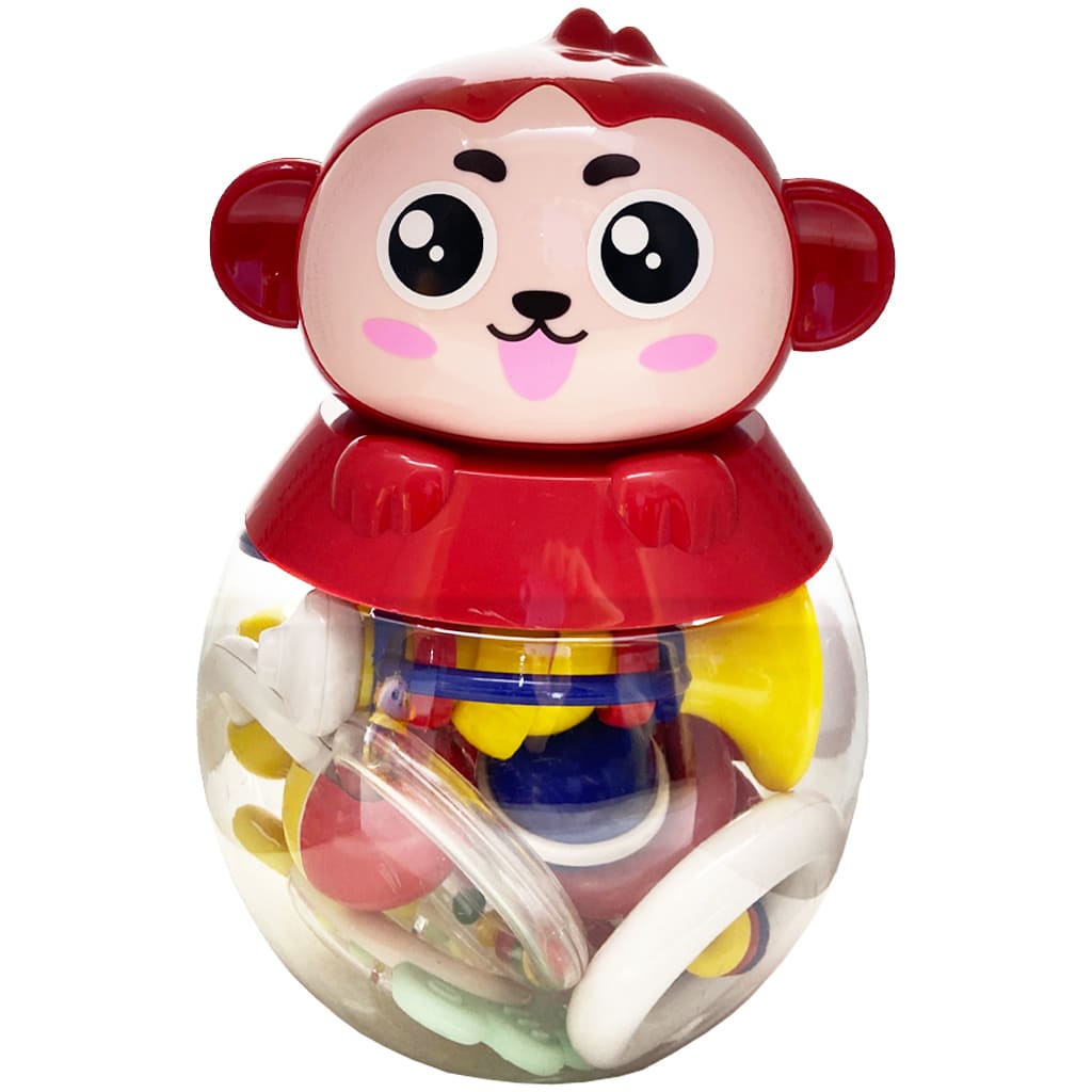 پک جغجغه عروسکی میمون Baby Toys1