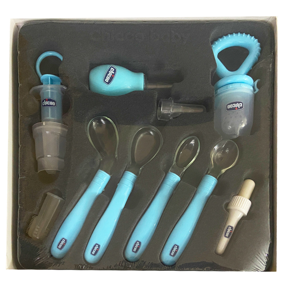 سرویس پک هدیه بهداشتی 10 عددی چیکو Chicoo Baby آبی