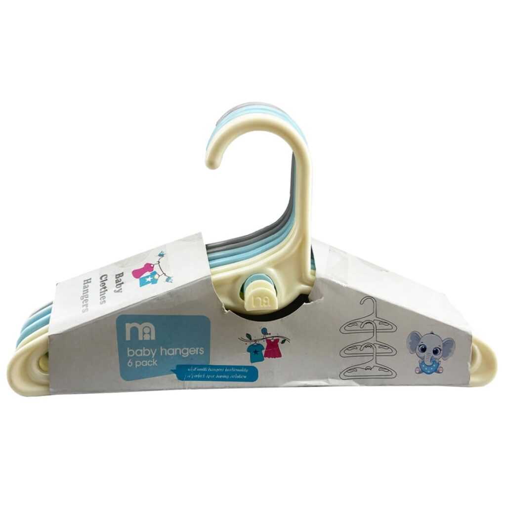 چوب لباسی پلاستیک 6 عددی مادرکر Mother Care آبی