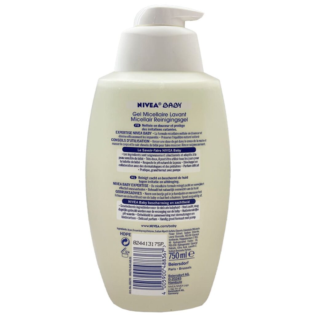 ژل شستشوی بدن میسلار 750 میل نیوا Nivea1