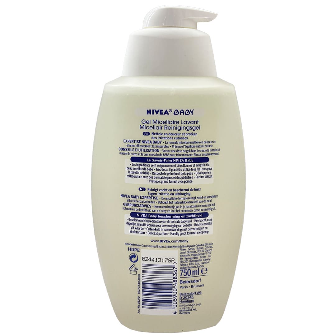 ژل شستشوی بدن میسلار 750 میل نیوا Nivea1