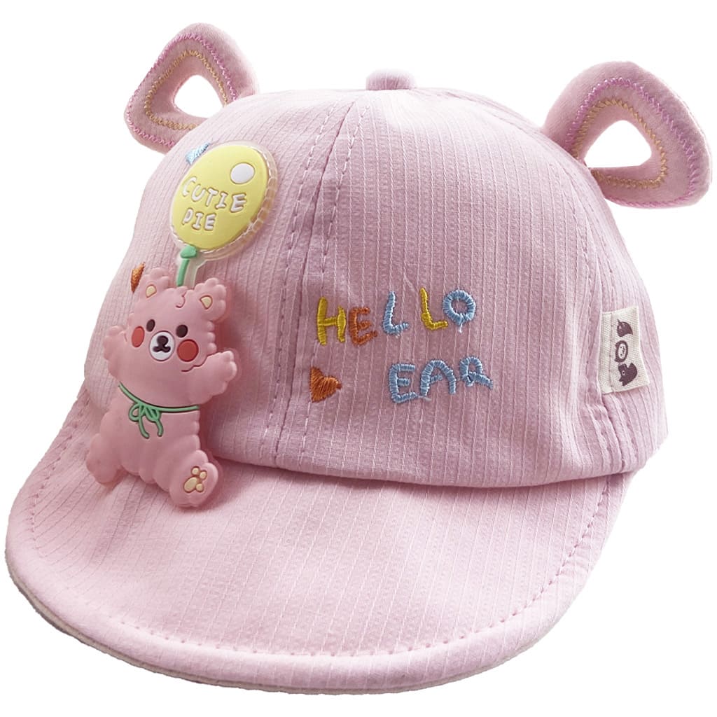 کلاه نقاب دار بچگانه Cutie Pie Hello Bear خرس صورتی