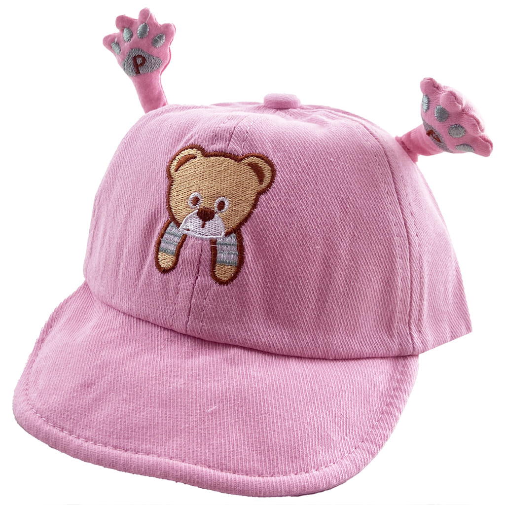 کلاه نقاب دار نوزادی خرس گوش دار صورتی