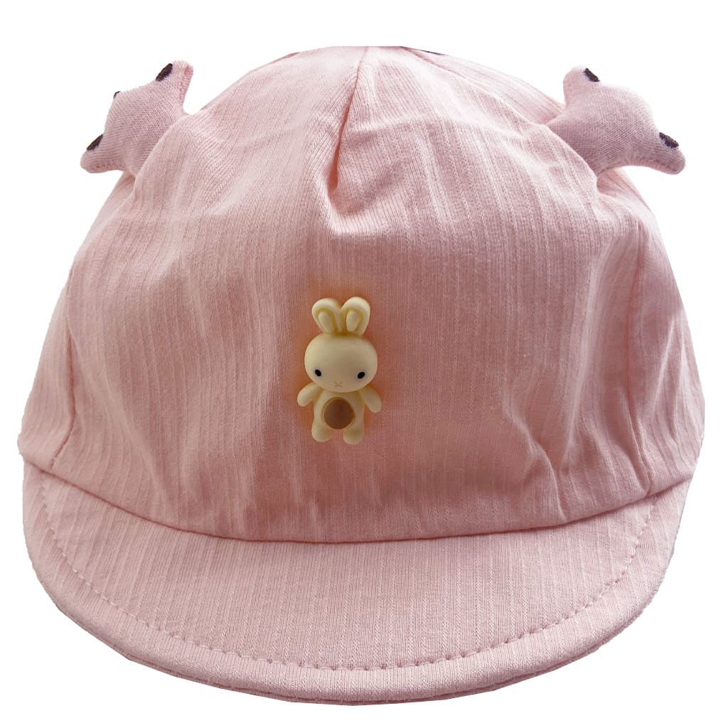کلاه نقاب دار نوزادی طرح خرگوش برجسته صورتی