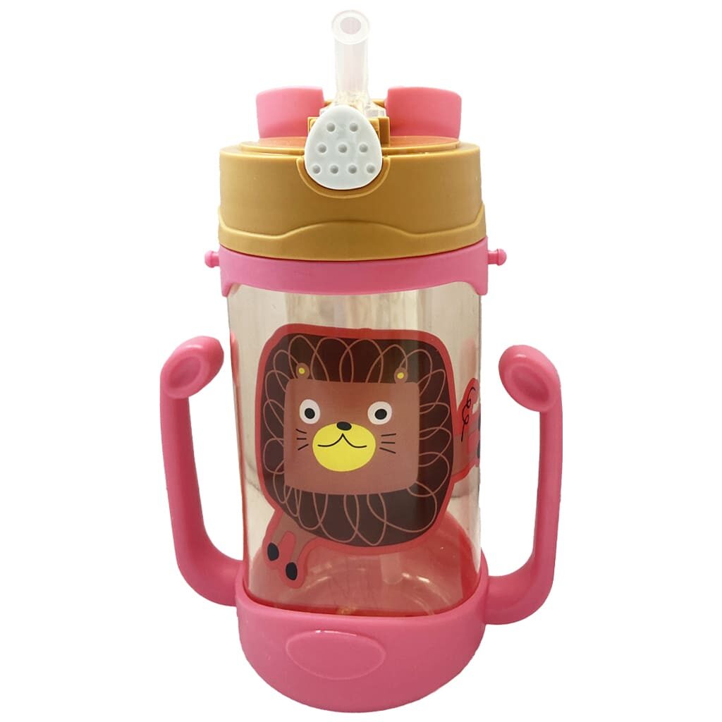 لیوان آبمیوه خوری دسته دار نی دار حیوانات Yinqian1