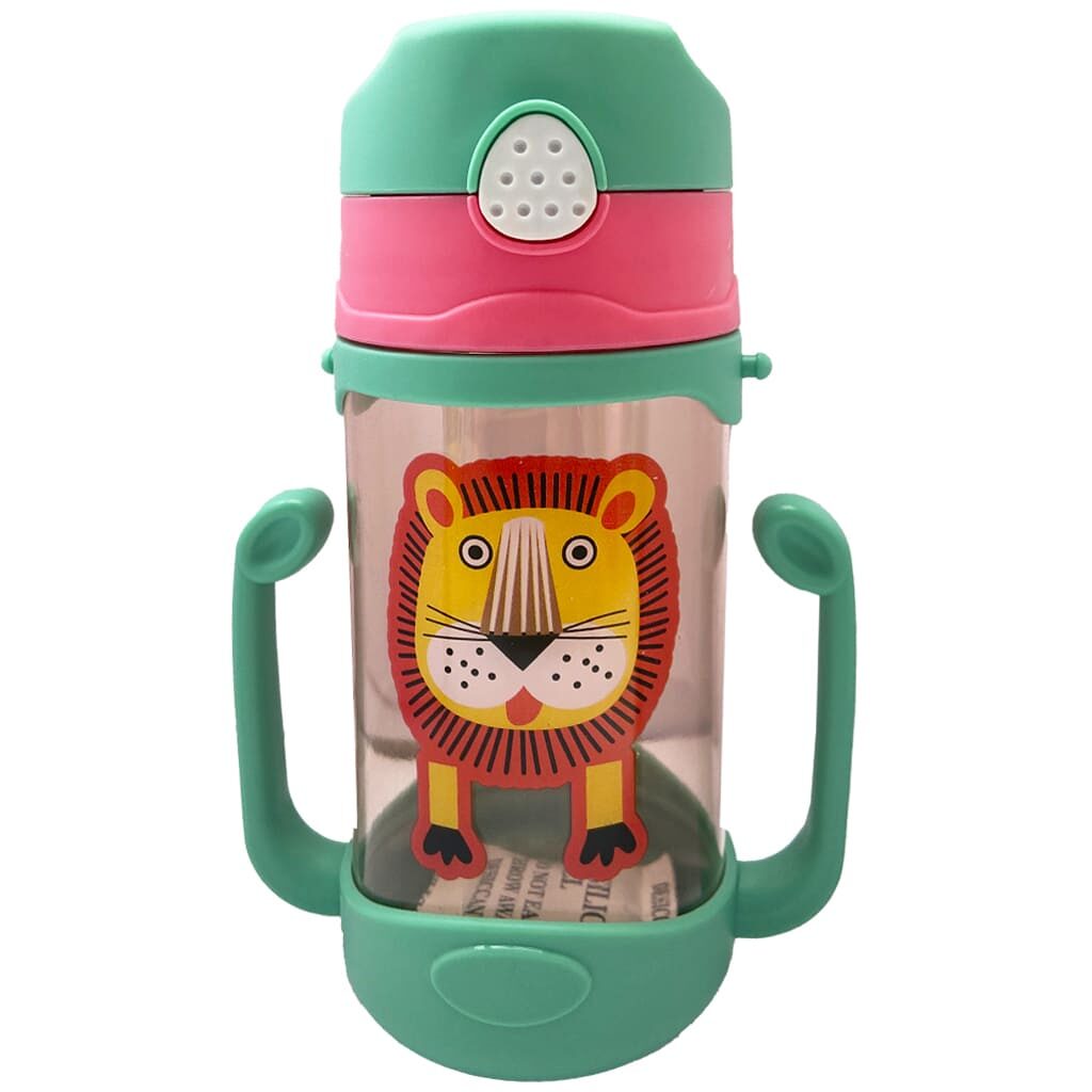 لیوان آبمیوه خوری دسته دار نی دار حیوانات Yinqian2