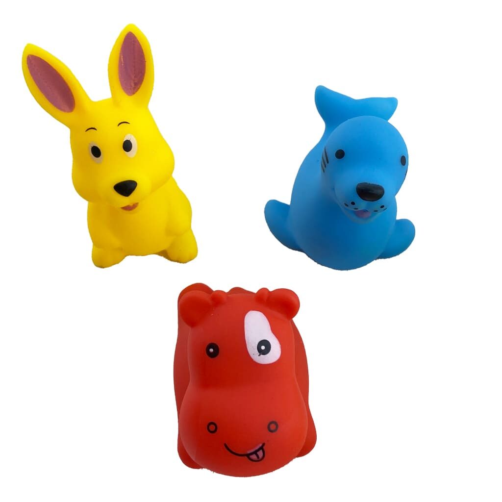 پوپت جغجغه دار 6 عددی خرگوش و فوک Soft Baby3