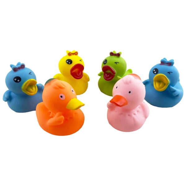 پوپت و تاتی حمام اردک رنگی 6 عددی Soft Baby