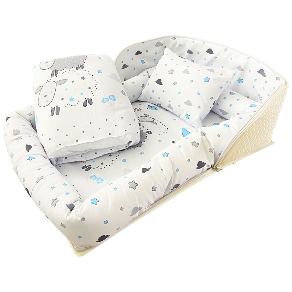 تشک لبه دار گارد دار چمدانی گوسفند چیکو Chicco