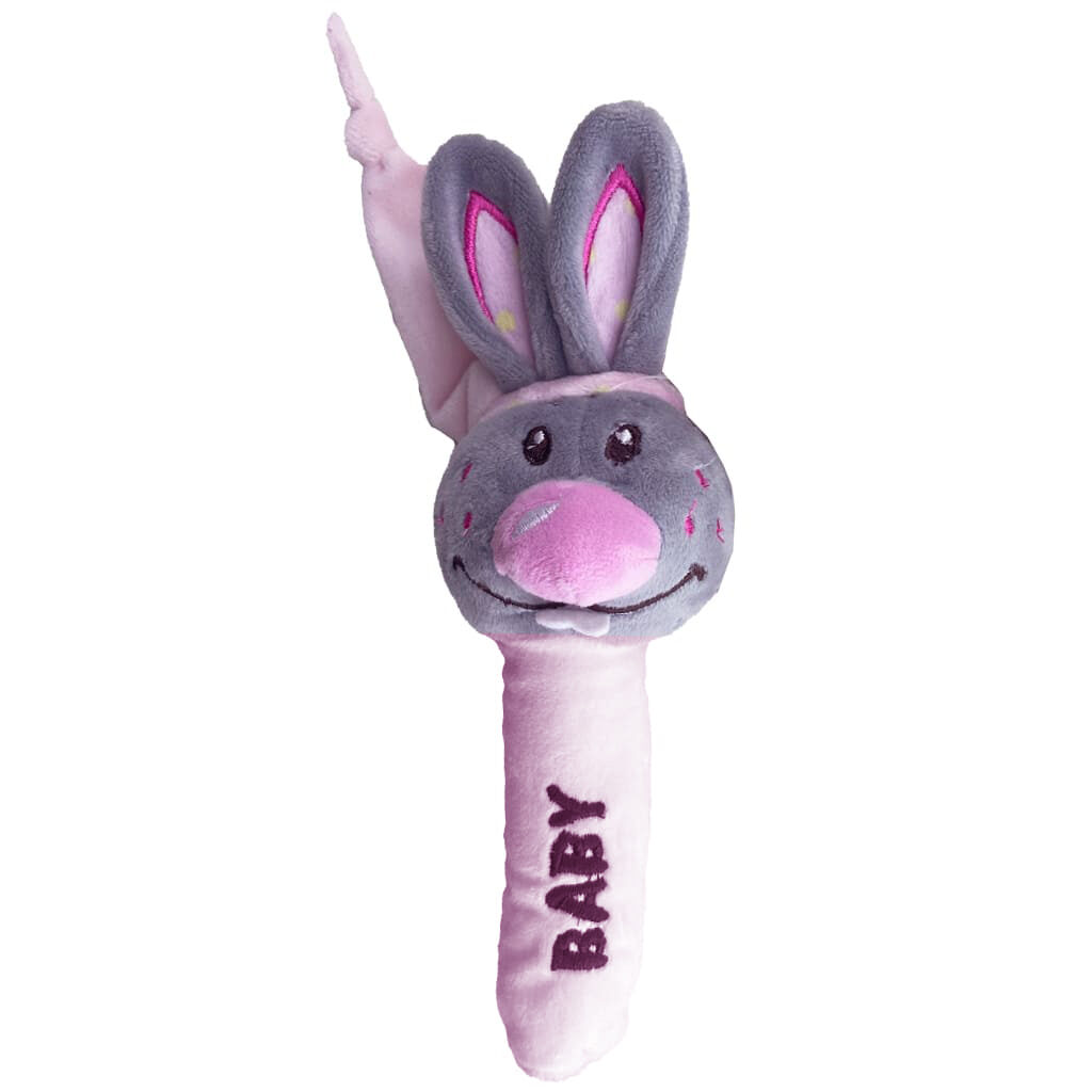 جغجغه سوسیسی مدل فشاری خرگوش جیو Jio صورتی