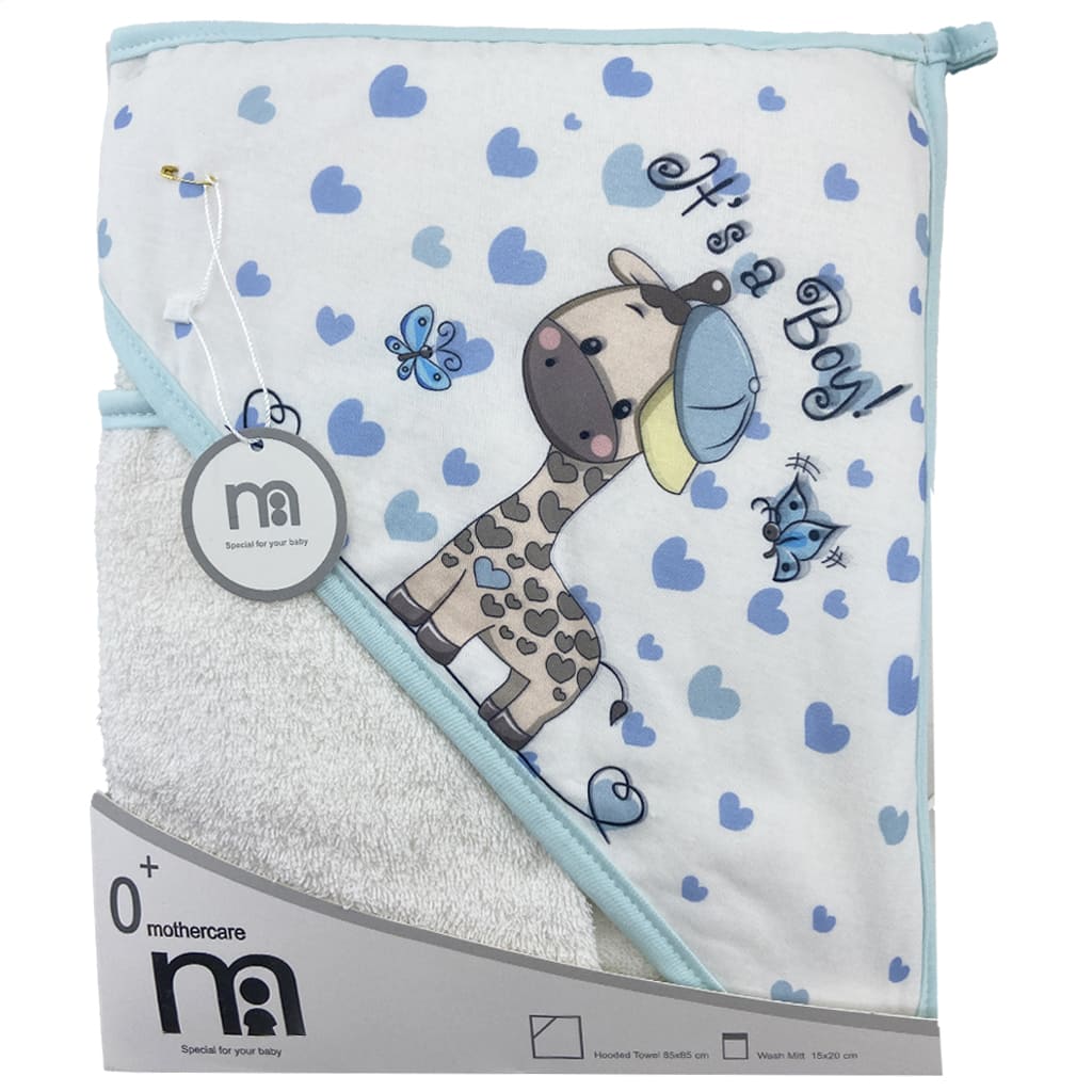حوله چهارگوش بچگانه زرافه و قلب مادرکر Mothercare