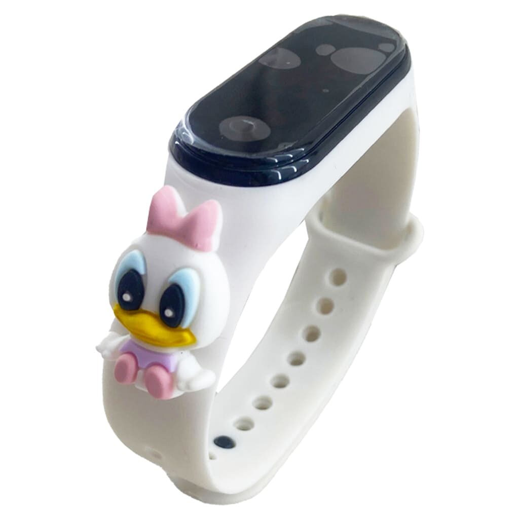 ساعت مچی دیجیتالی لمسی بچگانه عروسکی سفید2