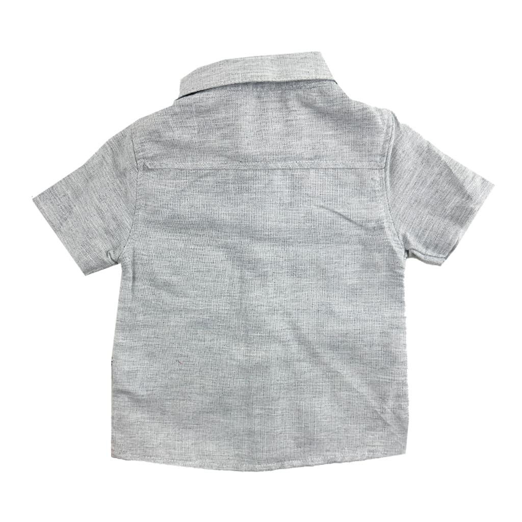 پیراهن آستین کوتاه و شورتک همبرگر طوسی Iggy4