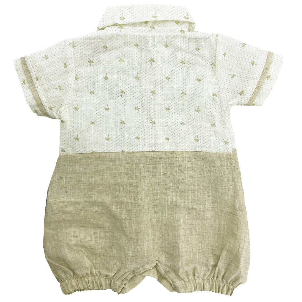 سرهم (رامپر) نخی آستین کوتاه طرح نخل Bellojoy1