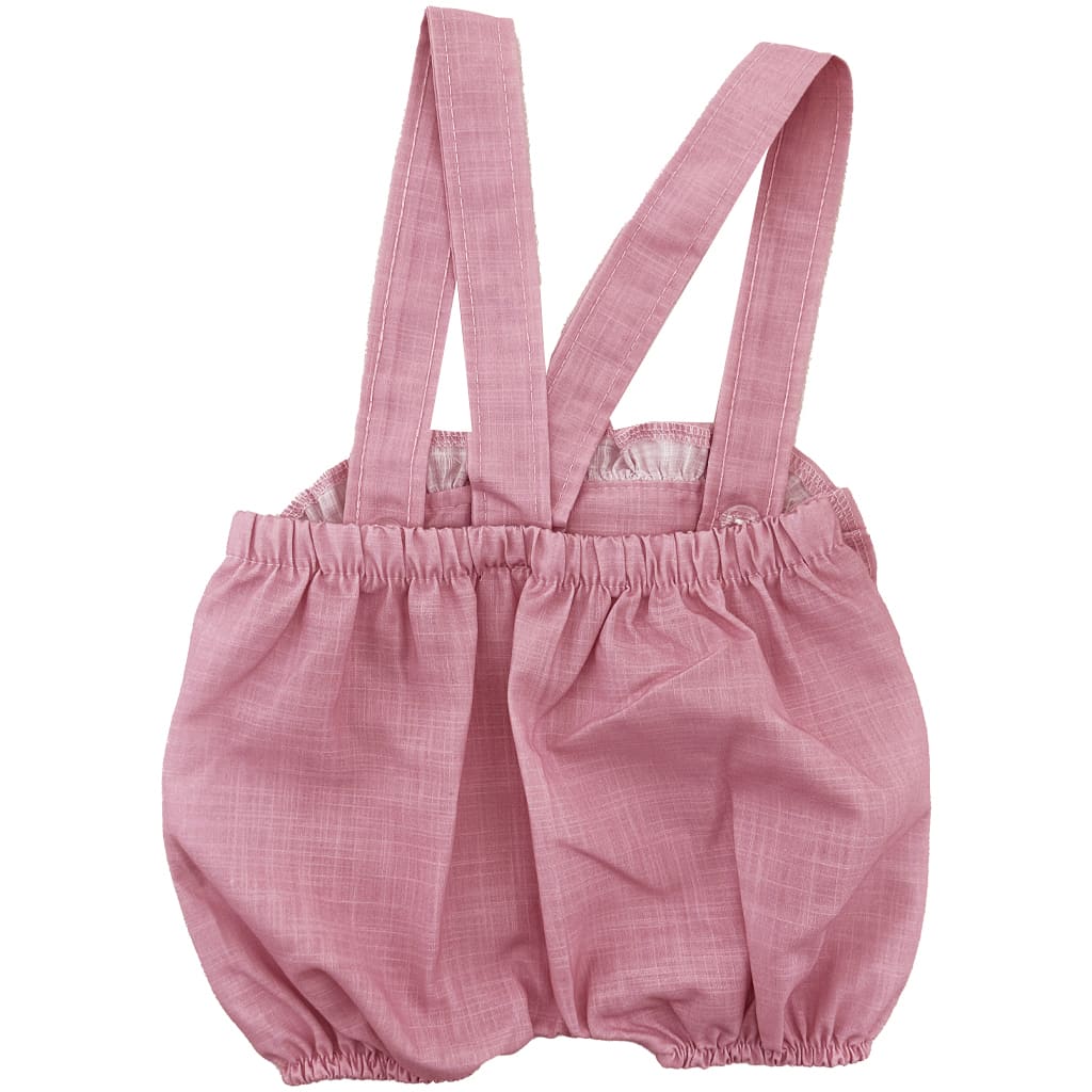 ست سرهم (رامپر) و شومیز گیپور دخترانه صورتی Jikko2