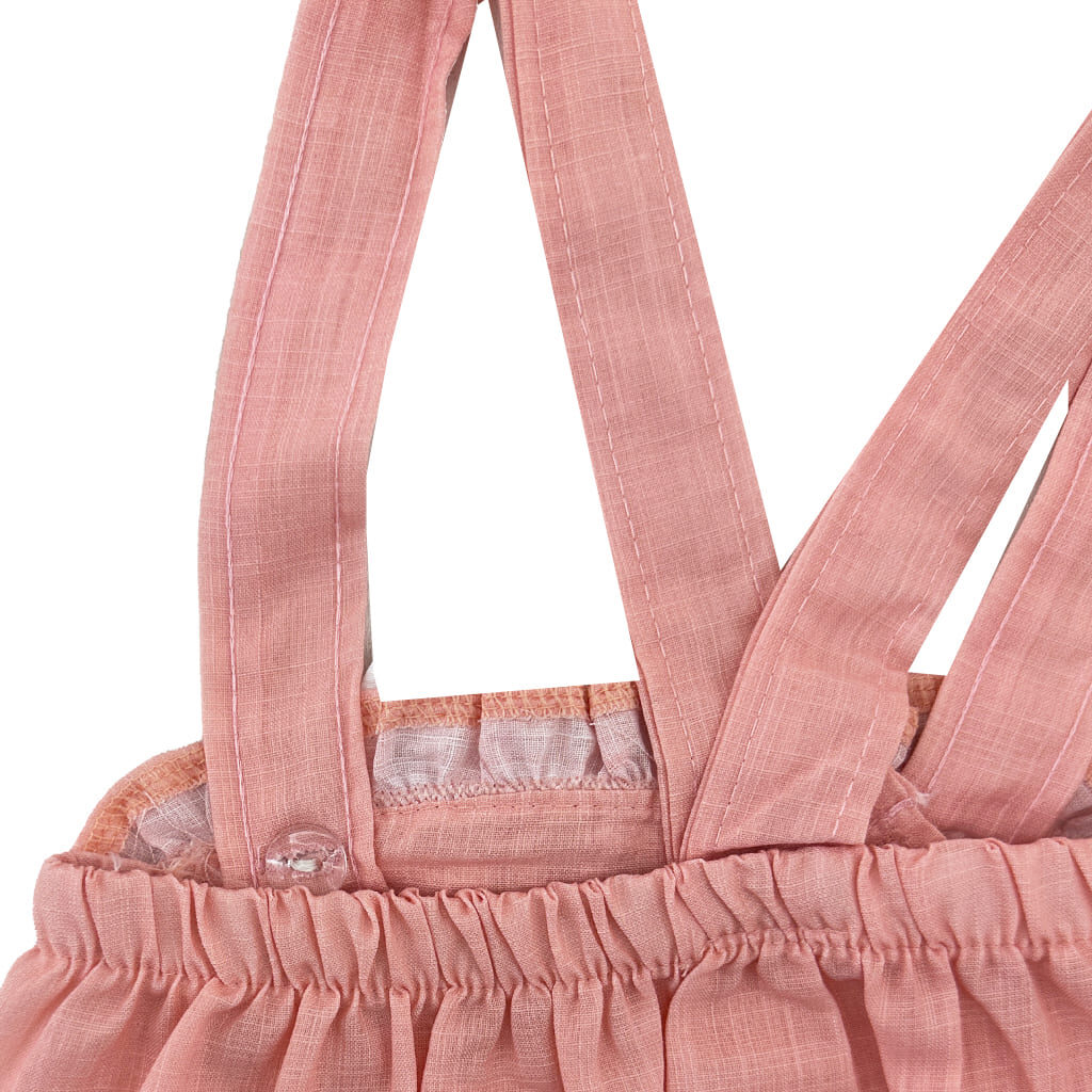 ست سرهم (رامپر) و شومیز گیپور دخترانه گلهبی Jikko4