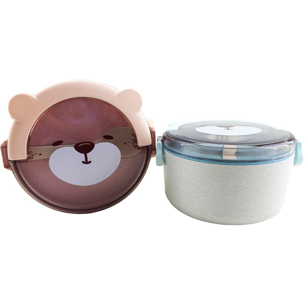 ظرف غذا (لانچ باکس) بامبو طرح خرس