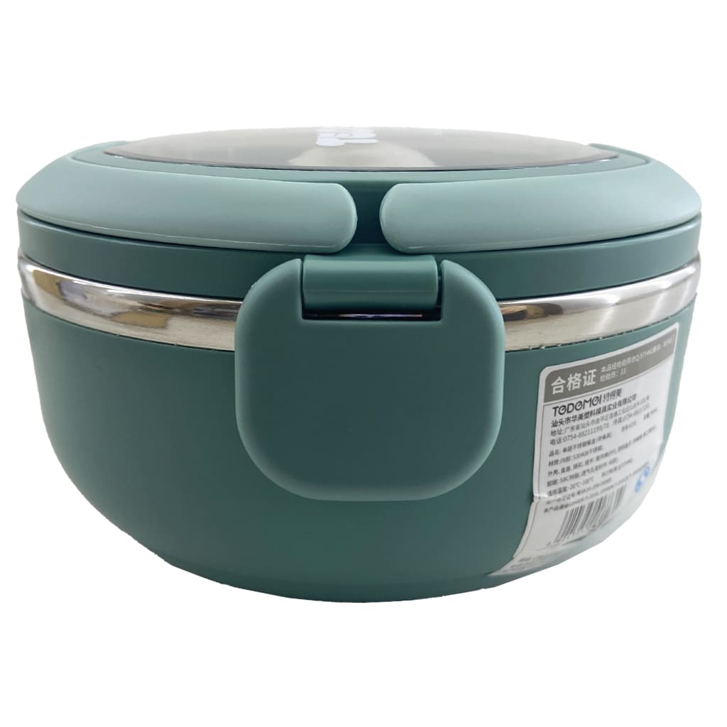 ظرف غذا (لانچ باکس) گرد استیل دسته دار Tedemei8