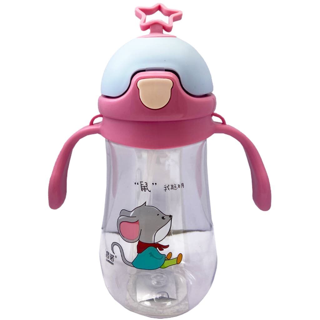 لیوان آبمیوه خوری 380 درب ستاره طرح حیوانات Changn