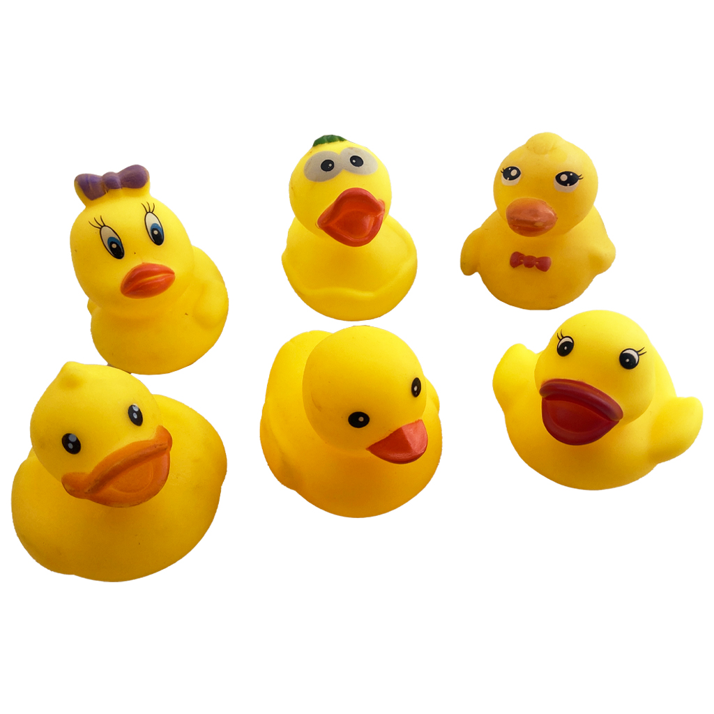پوپت و تاتی حمام اردک زرد 6 عددی Soft Baby