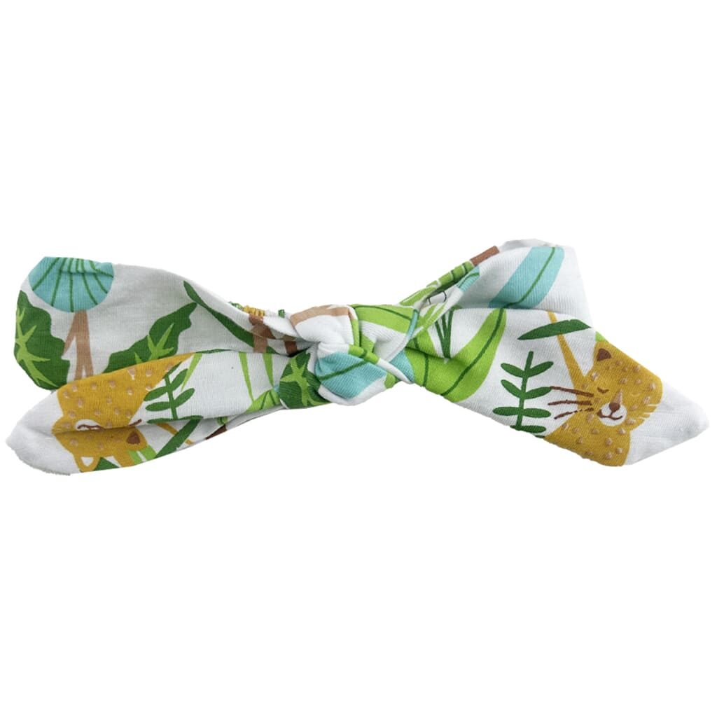 پیراهن دخترانه نخی طرح میمون و درخت ایندیگو indigo1