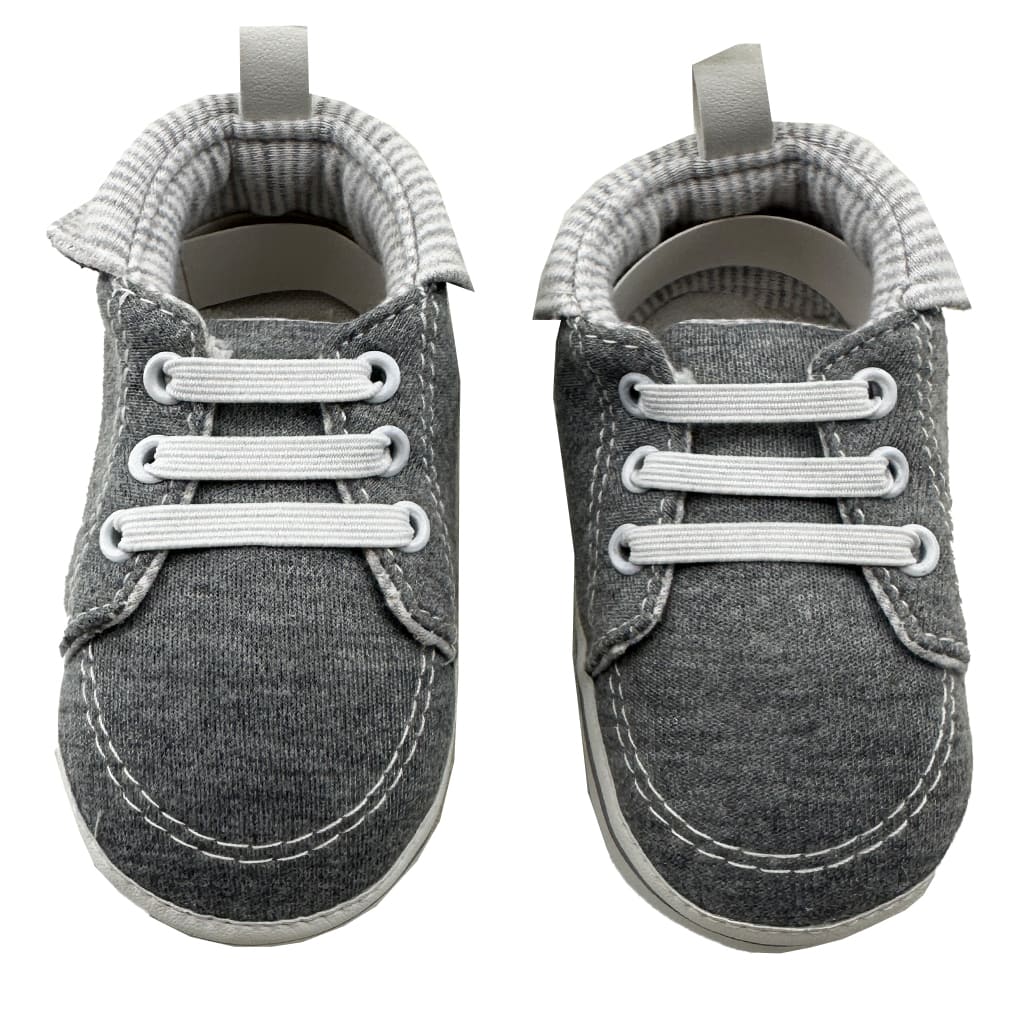 کفش نوزادی راه راه بند کشی طوسی مکانیکی نیو استار New star3