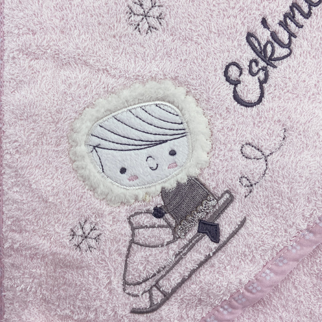 حوله چهارگوش کلاه دار 2 تکه دختر اسکیمو پاپو Papo3