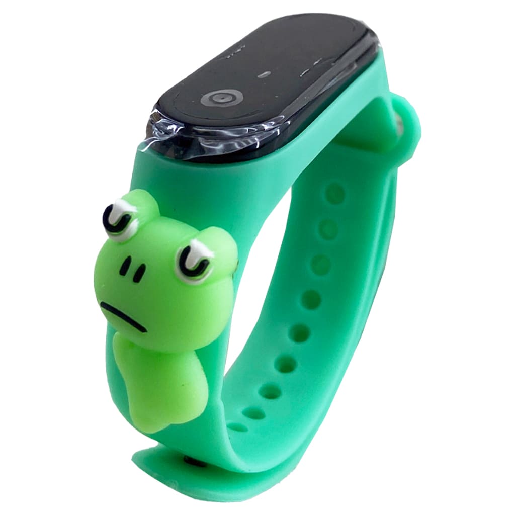 ساعت مچی دیجیتالی لمسی بچگانه سبز آبی3