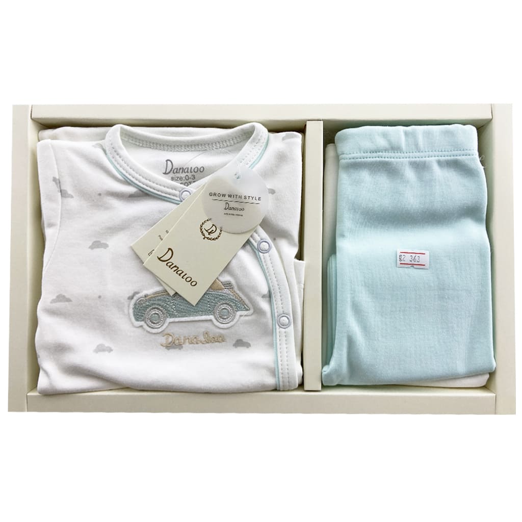 ست 5 تکه نوزادی ماشین سبز دانالو Dan1aloo