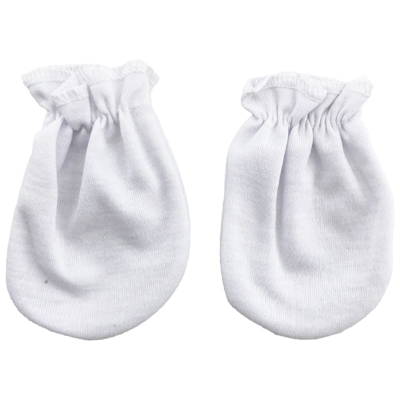 ست کلاه، دستکش و پاپوش ساده سفید Baby Top2