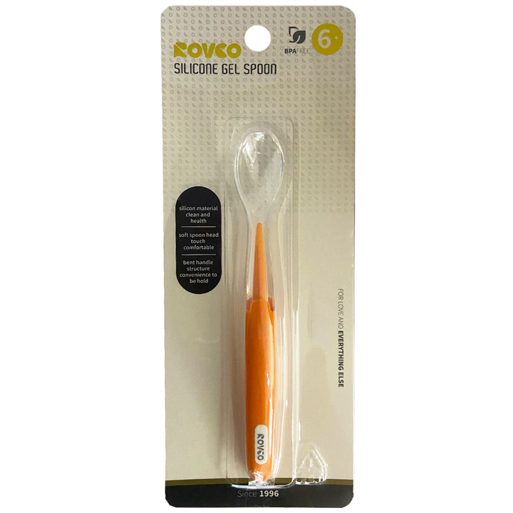 قاشق سر سیلیکونی 6+ ماه روکو Rovco1