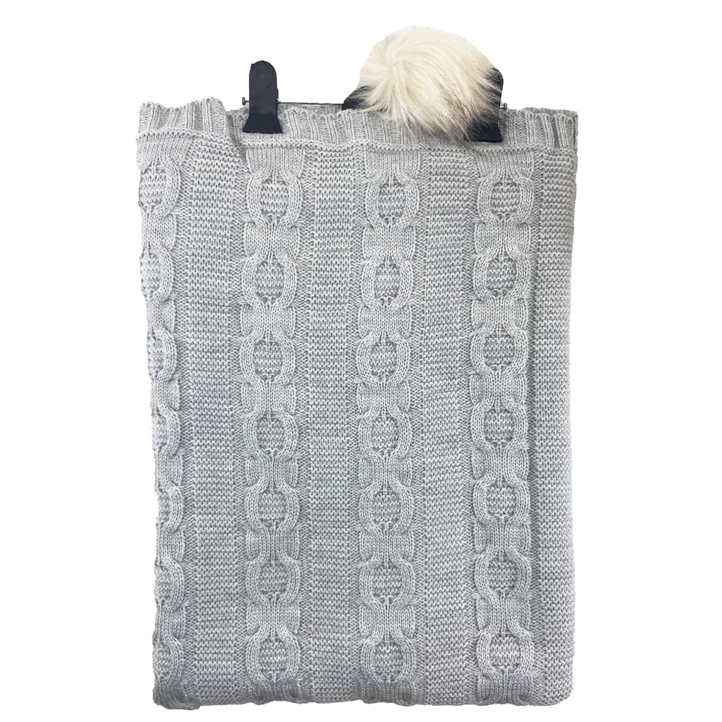 پتو بافت خزدار طرح طنابی پیش بند دار آلدینا Aldiana8