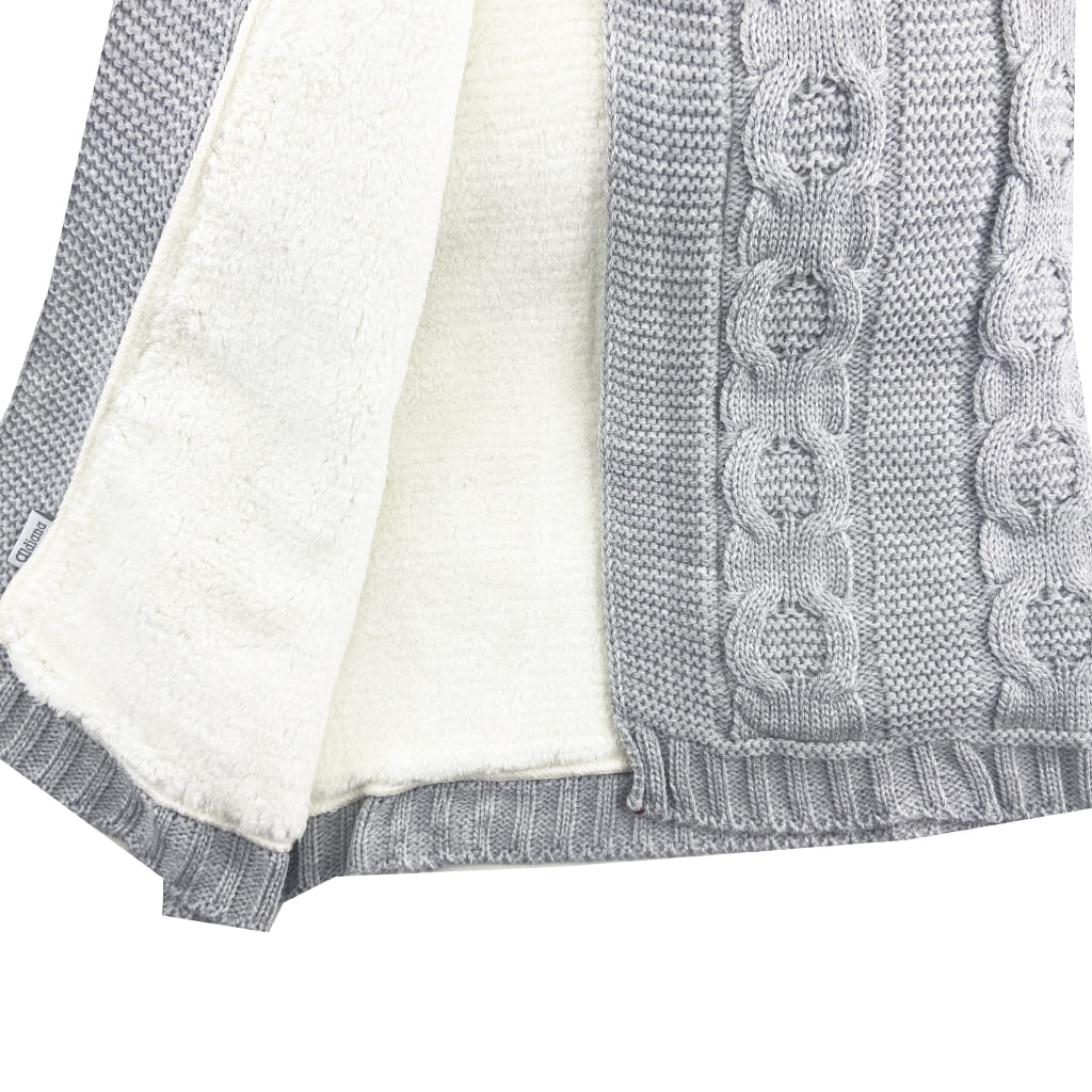 پتو بافت خزدار طرح طنابی پیش بند دار آلدینا Aldiana4