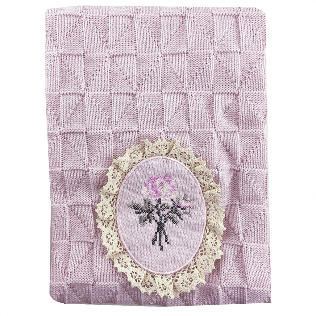 پتو بافت گل دار جعبه ای بی بی فورلایف Baby4Life3