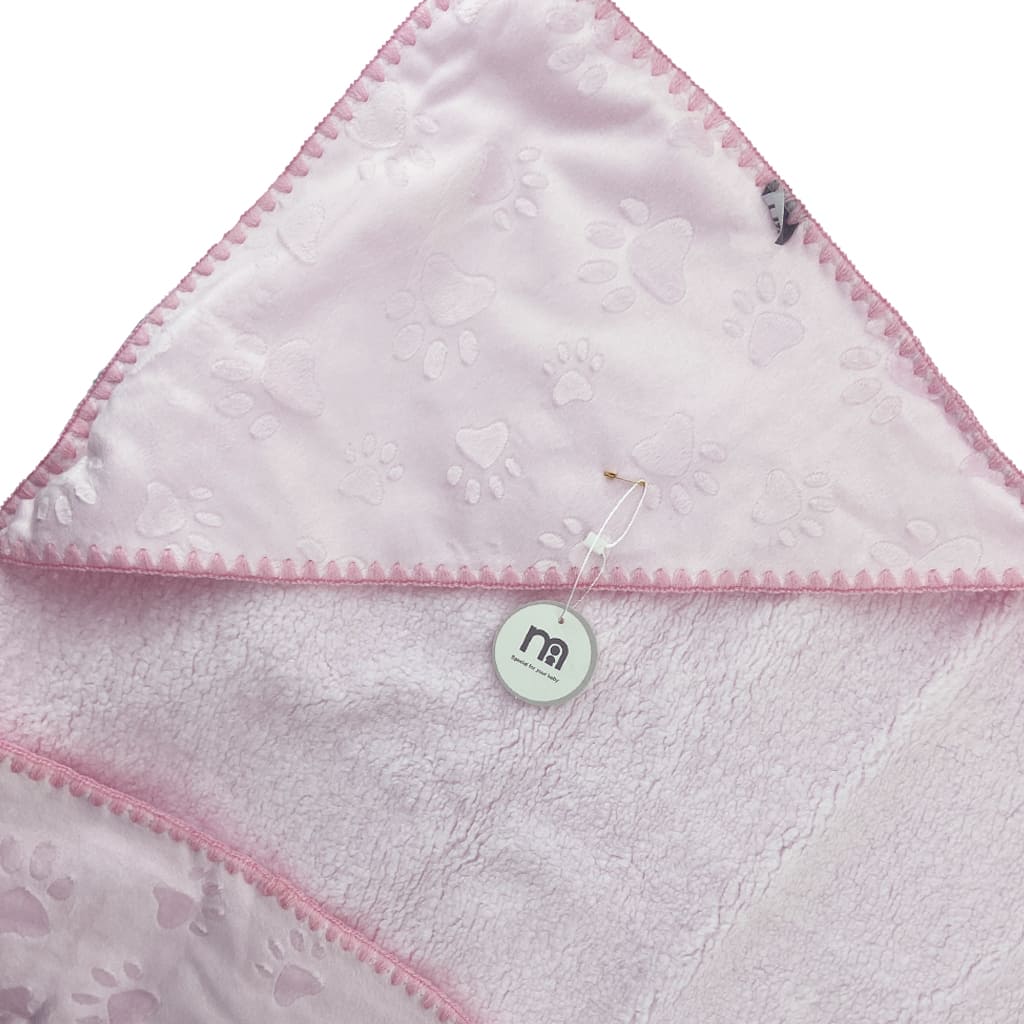 پتو پولیشی کلاه دار طرح ردپا مادرکر Mothercare2