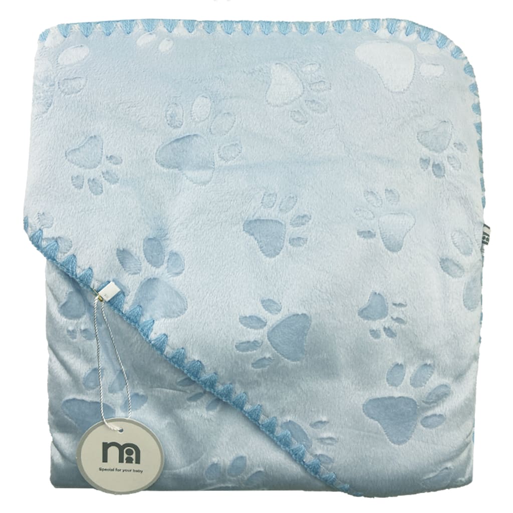 پتو پولیشی کلاه دار طرح ردپا مادرکر Mothercare1